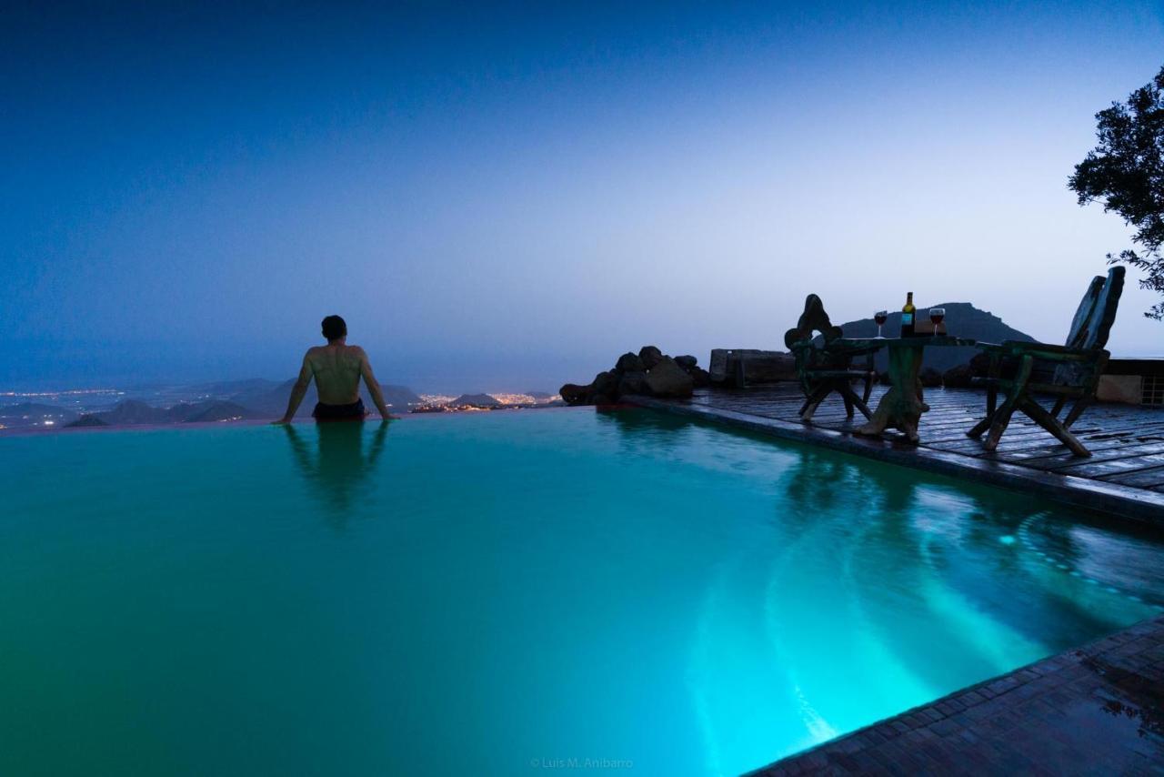 Historic Canarian House, Private Heated Infinity Pool, Bbq, Wifi + Panoramic Ocean Views Arona  Bagian luar foto
